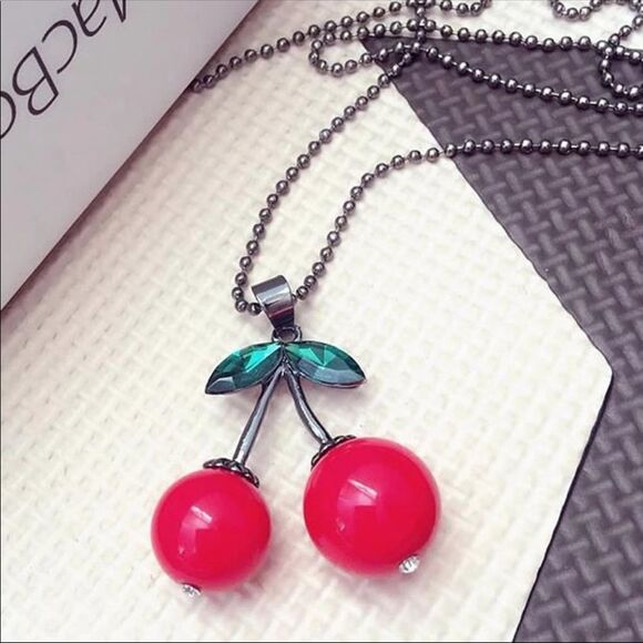 Cherry Necklace  - Picture 2 of 4